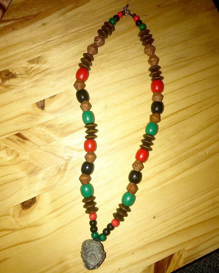 Our Nation Mens Wooden Neck Piece