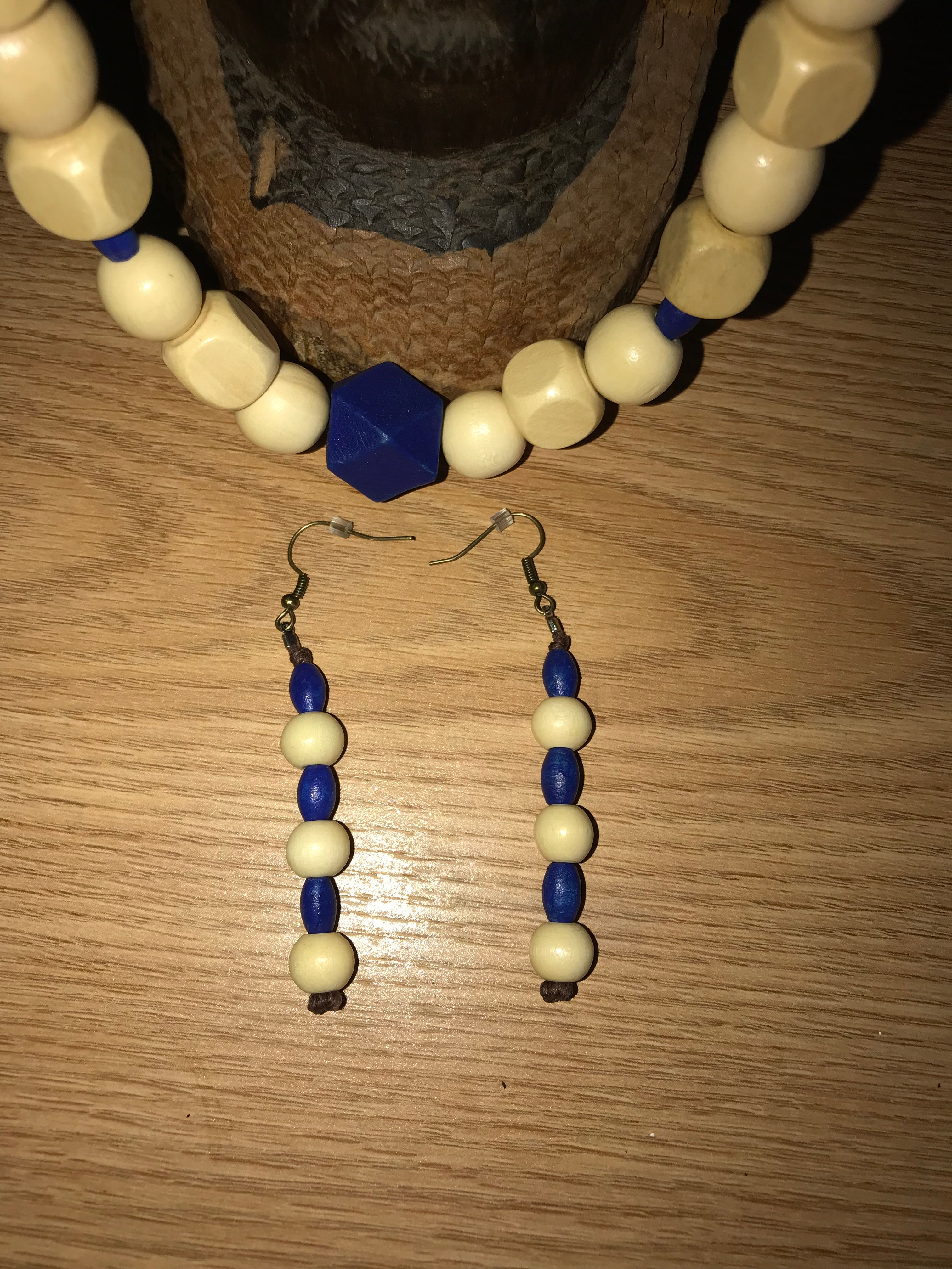 Royal Seal Womens Wooden Earrings