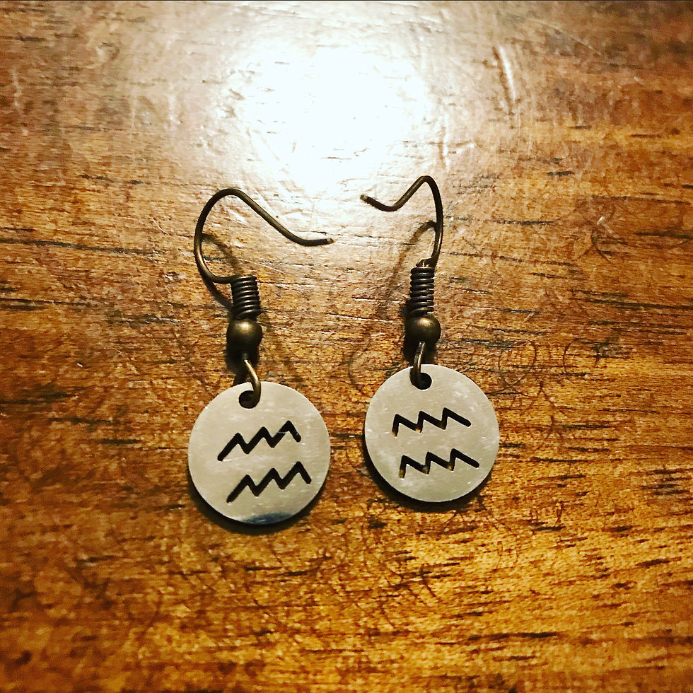 Thumbnail: Zodiac Earrings (Stainless Steel)