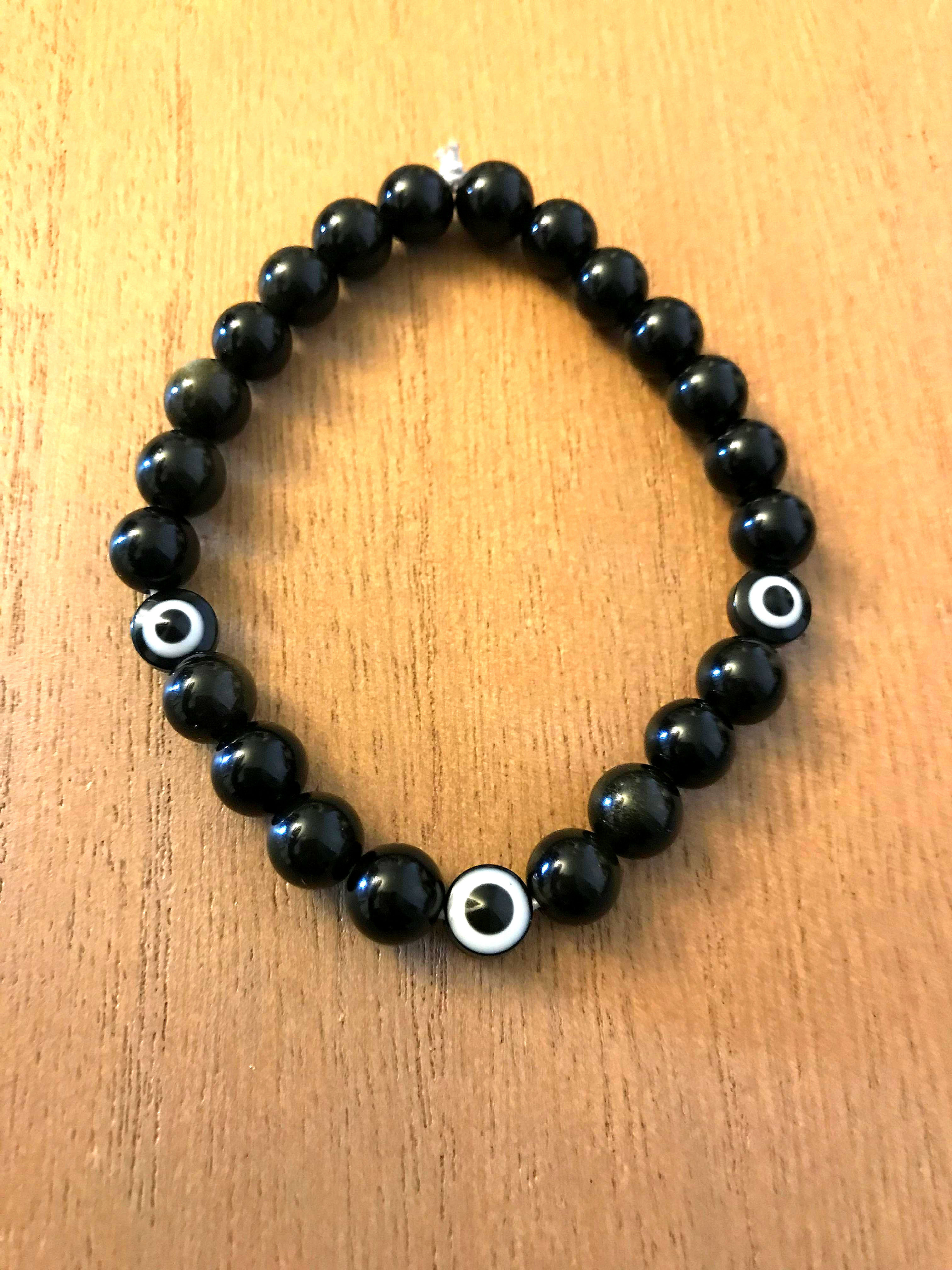 Black Obsidian Protect Wrist Piece 