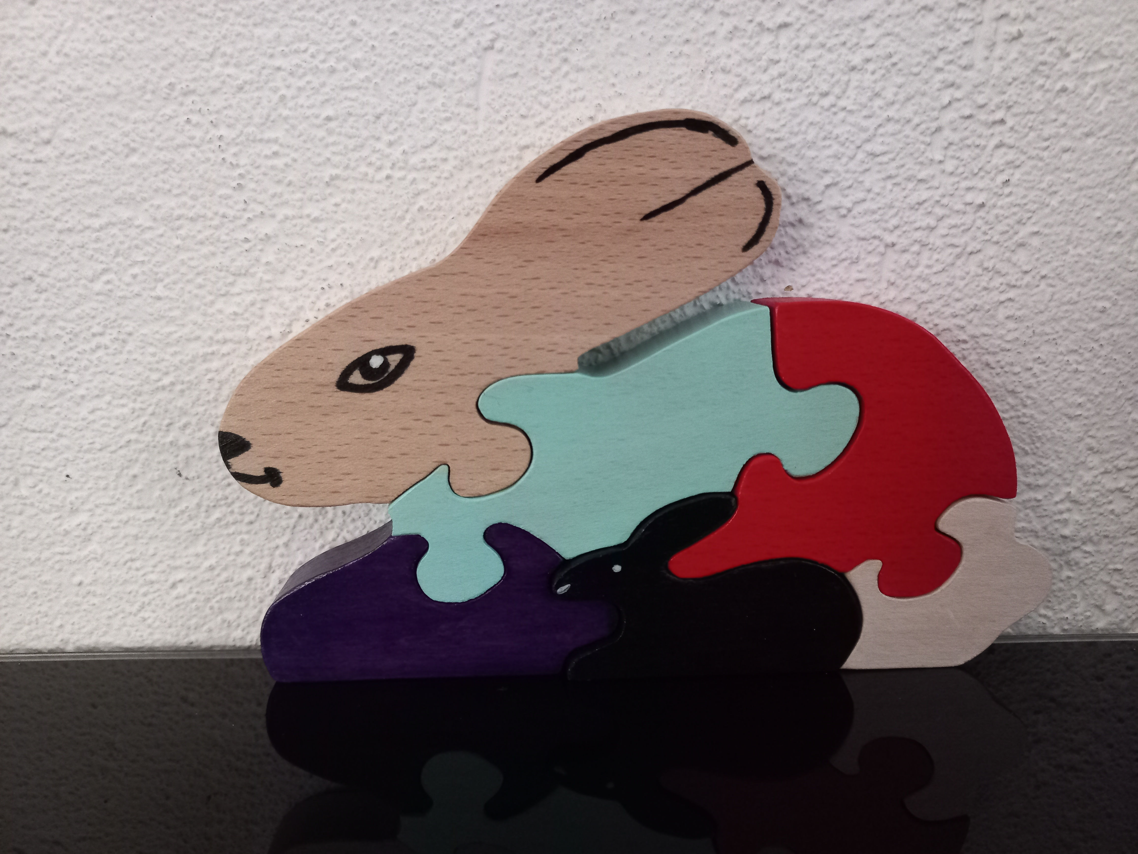 PUZZLE LAPIN 6 pièces
