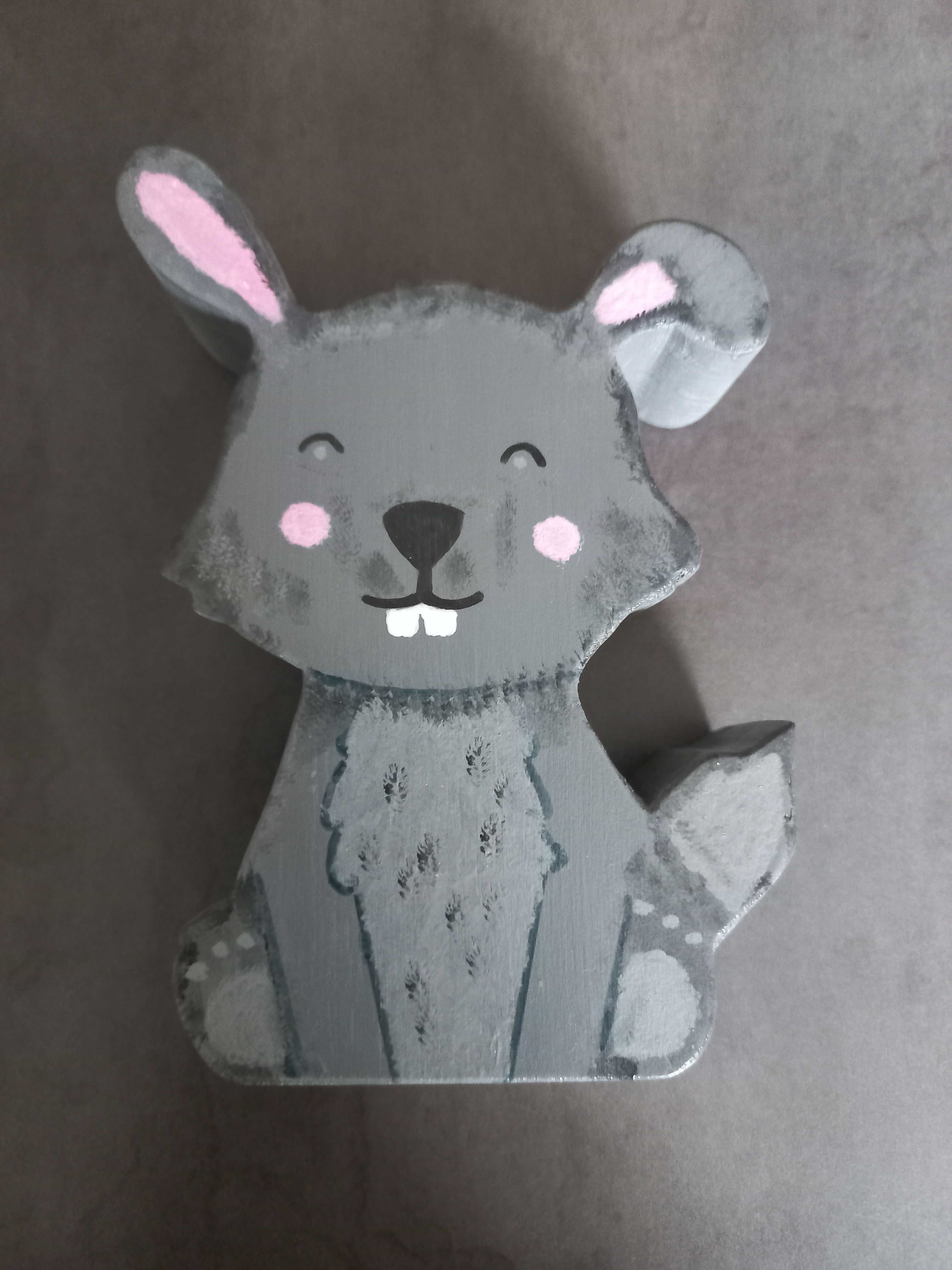 TIRELIRE LAPIN en bois