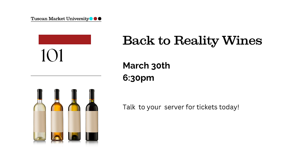 Wine 101 - Back to Reality