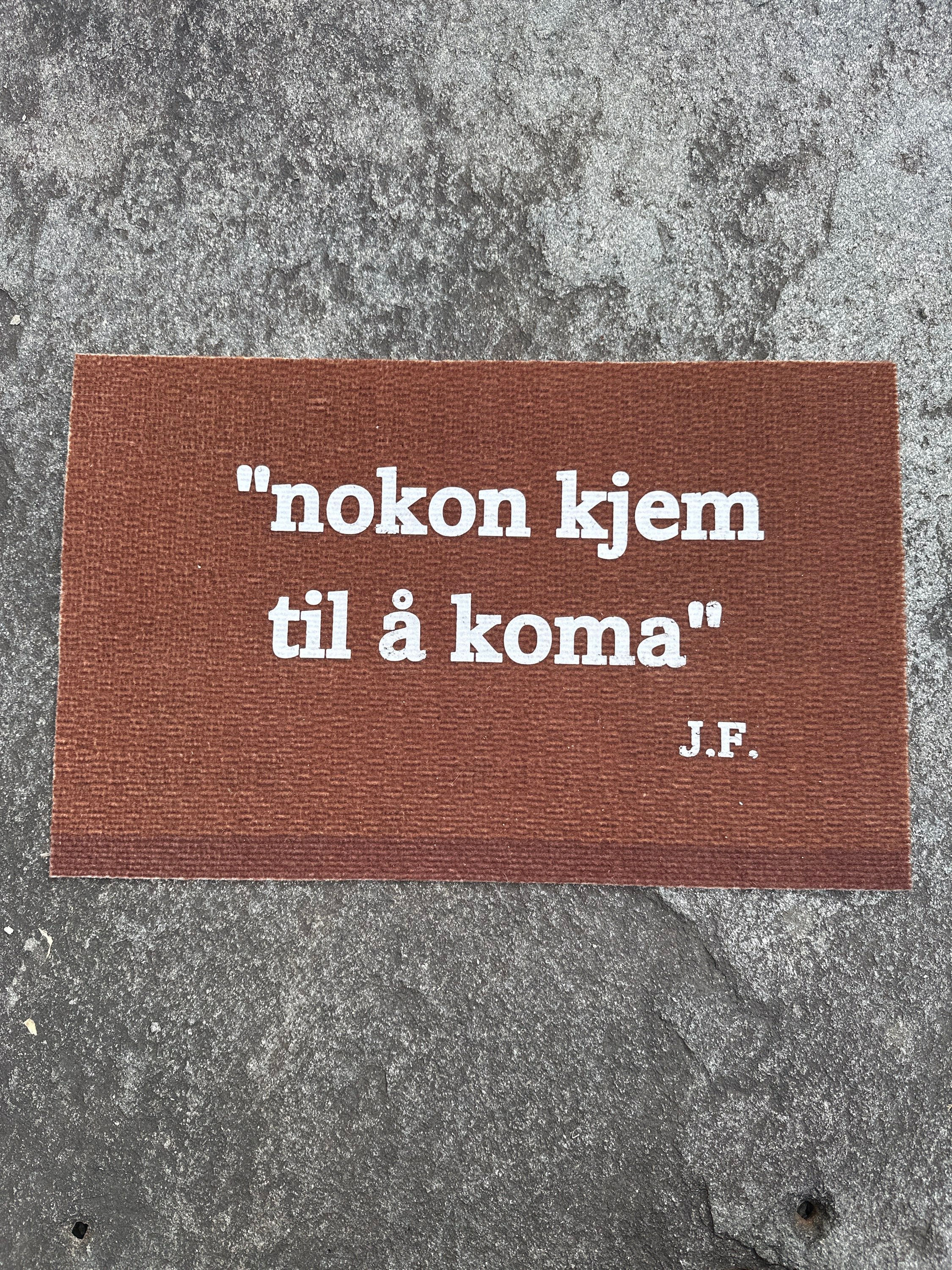 Brun dørmatte 