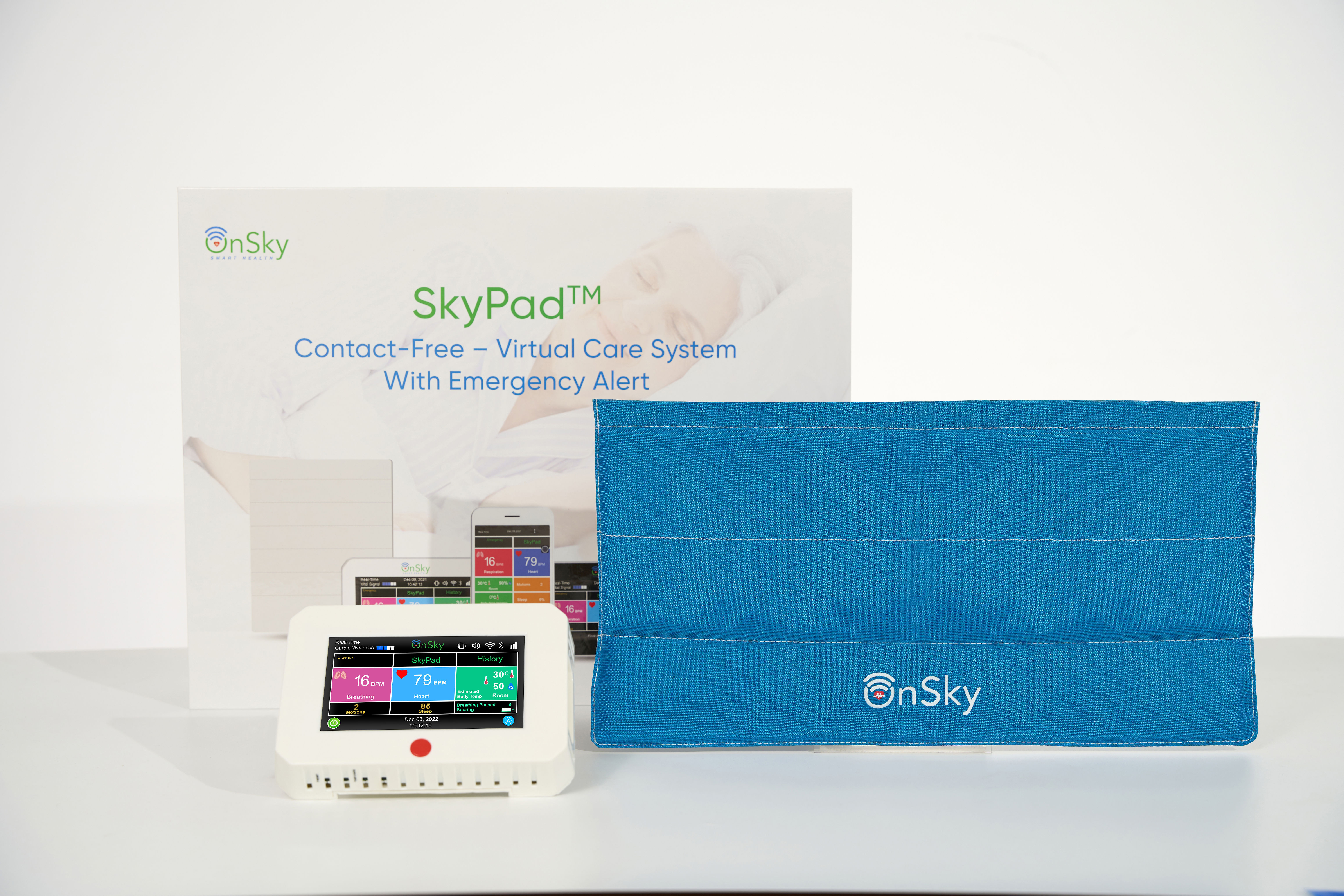 SkyPad-PRO 3X Contactless Remote Health Monitor with touchscreen monitor