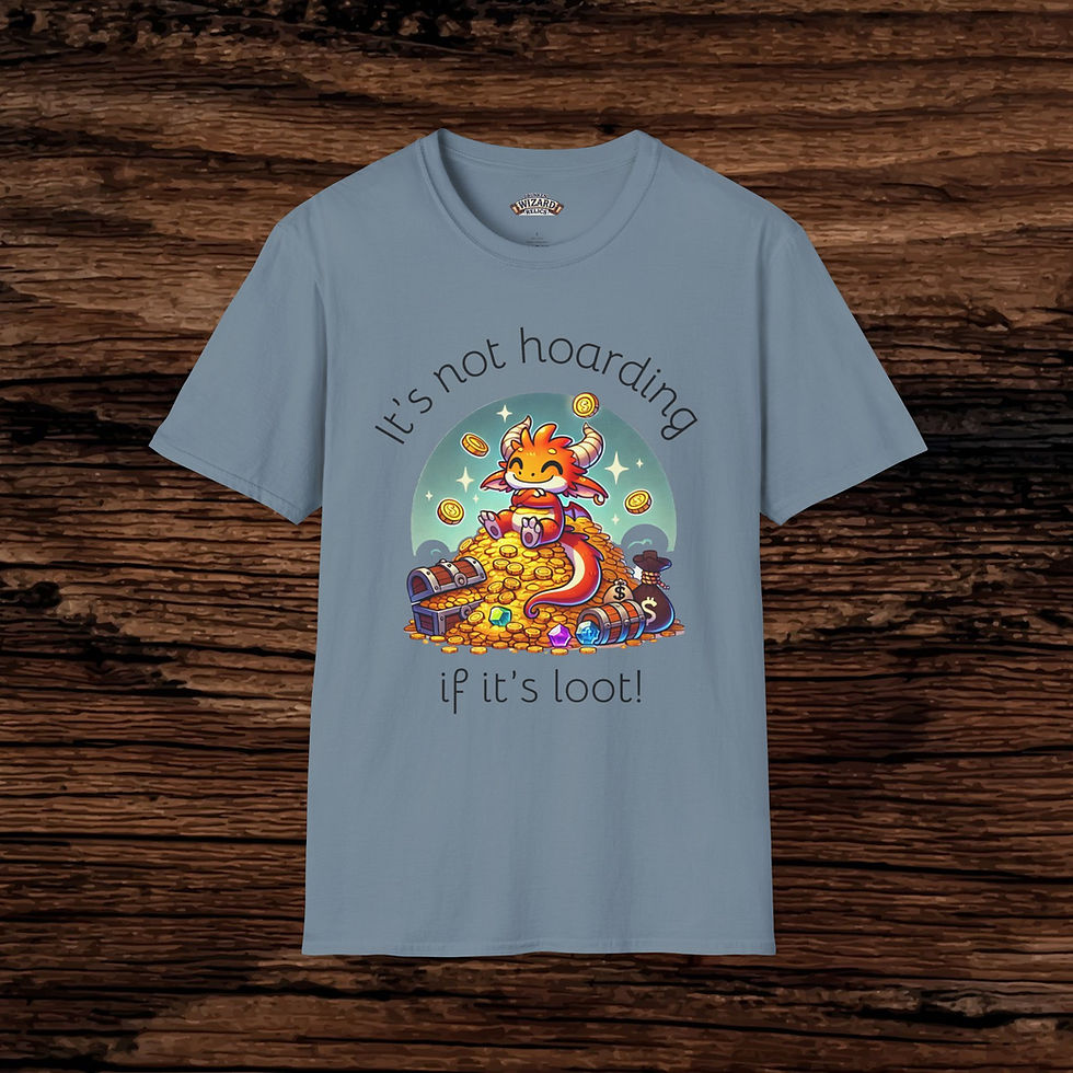 Thumbnail: It's Not Hoarding If It's Loot! Unisex SoftStyle T-Shirt