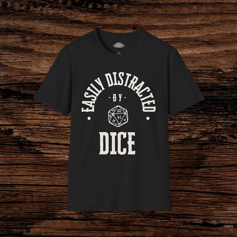 Thumbnail: Easily Distracted by Dice T-Shirt