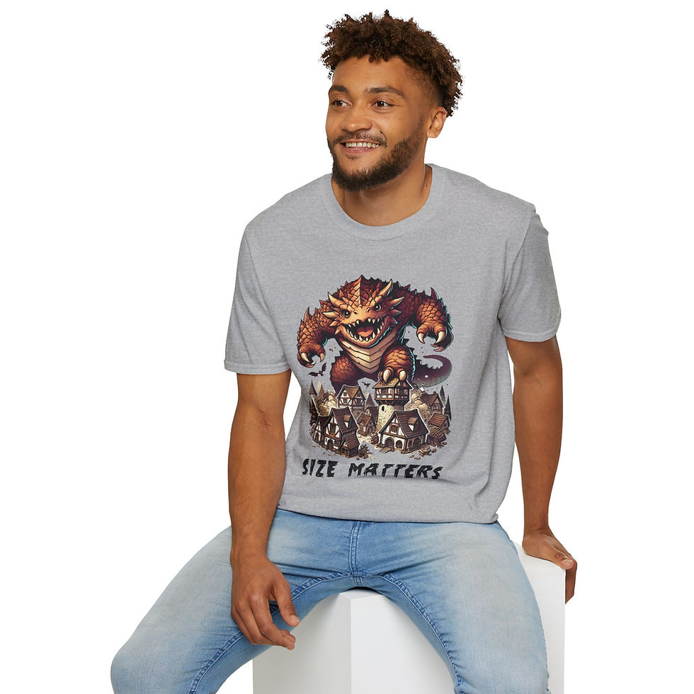 Thumbnail: Size Matters Tarrasque Unisex Softstyle T-Shirt