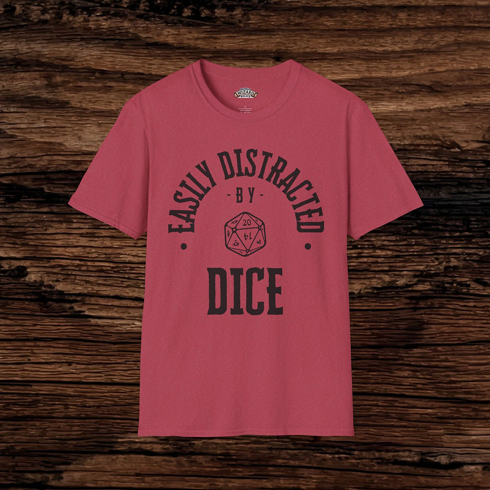 Thumbnail: Easily Distracted by Dice T-Shirt