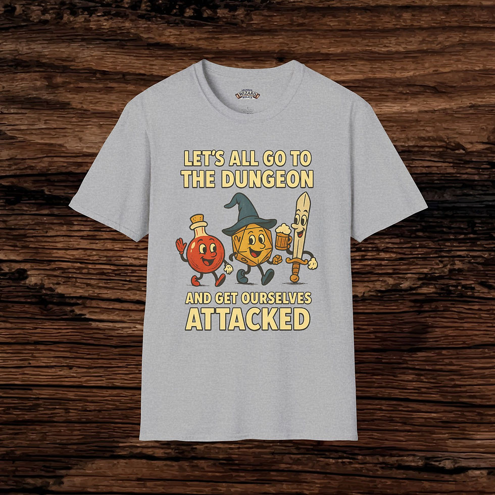 Let's All Go to the Dungeon Unisex SoftStyle T-Shirt
