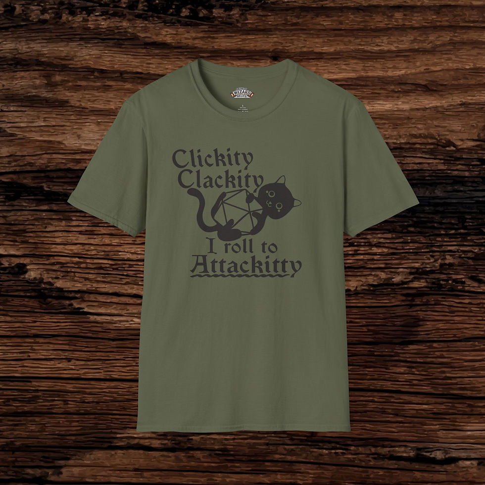 Thumbnail: Clickity Clackity, I Roll Attackitty Unisex T-Shirt