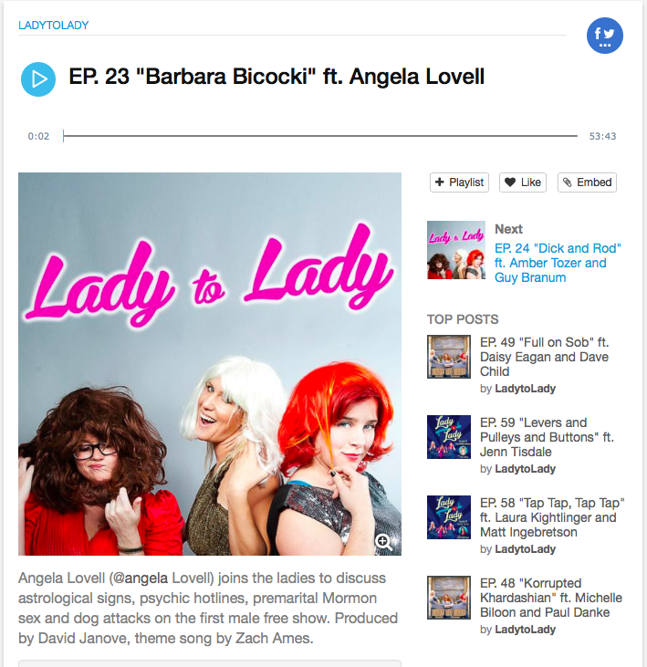 Guest on Lady to Lady Podcast