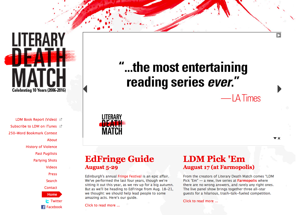 Literary Death Match Judge