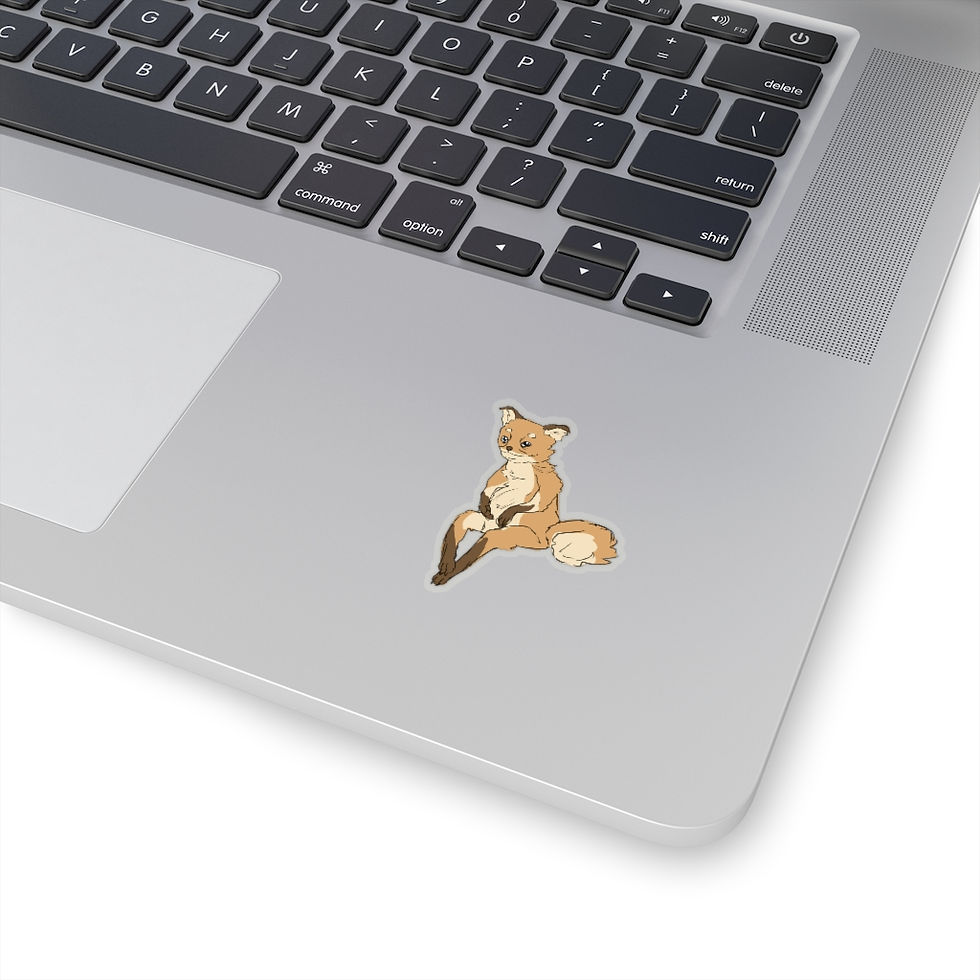 Thumbnail: FUNNY ANIMAL STICKER/ Fox Vinyl Sticker Decal Meme for Laptops and Planners