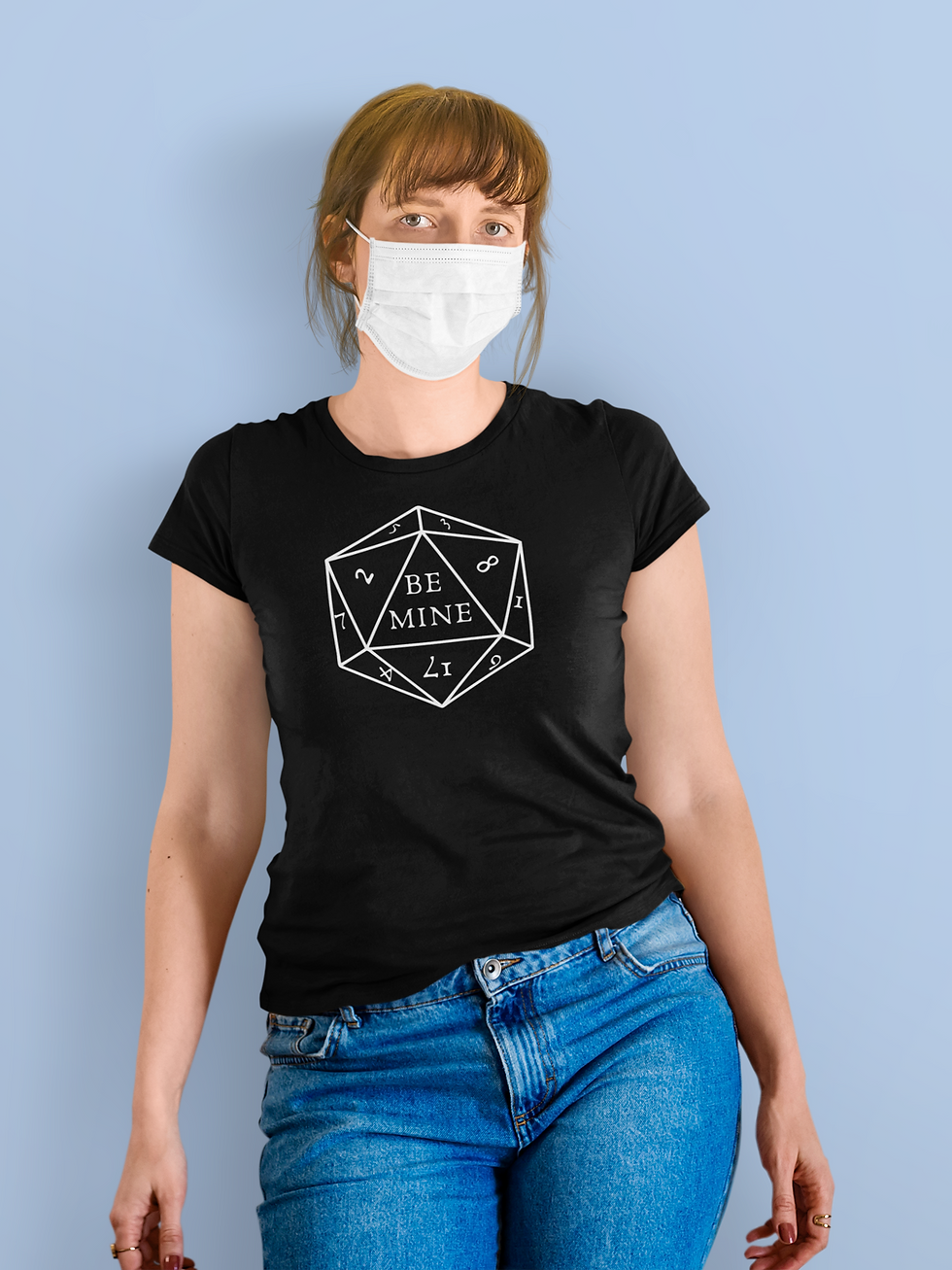 Thumbnail: VALENTINES BE MINE D20 T Shirt / Valentines Day Gift for Your Favorite Nerd /Uni
