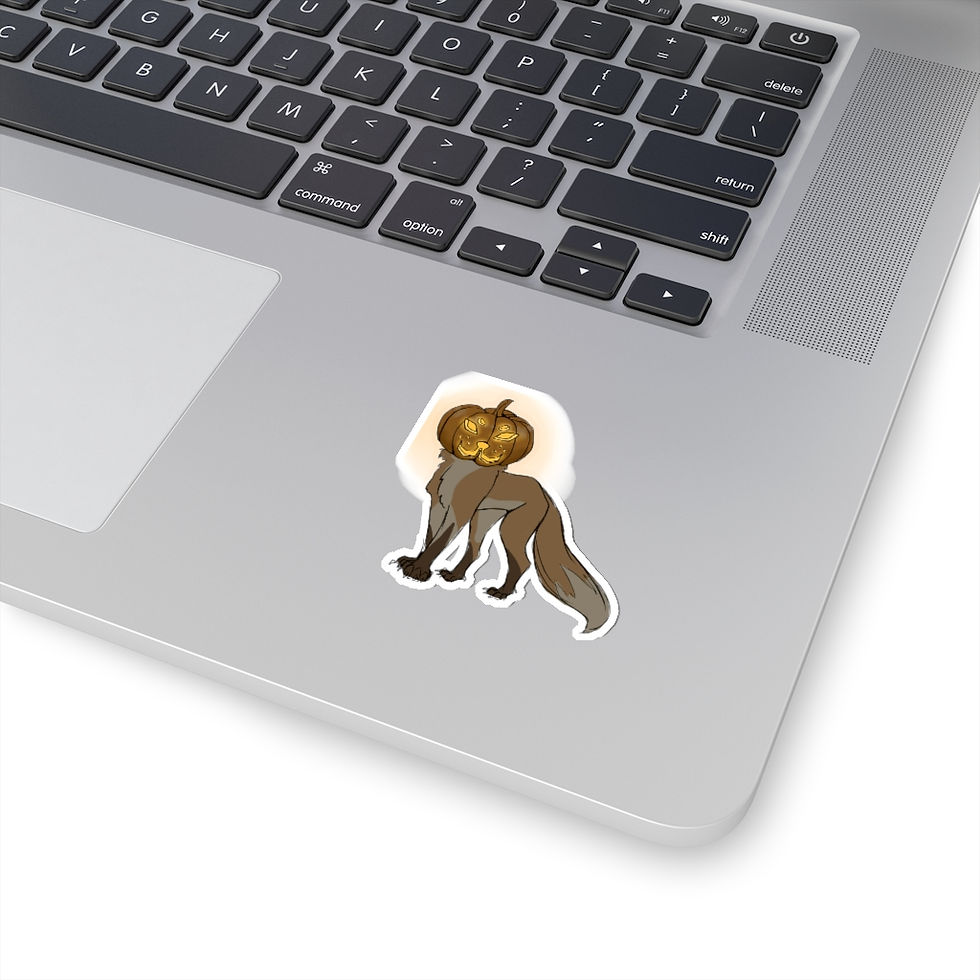 Thumbnail: CUTE FUNNY STICKER/ Fox Vinyl Magic Sticker/ Toplaoder Animal Sticker for Laptop