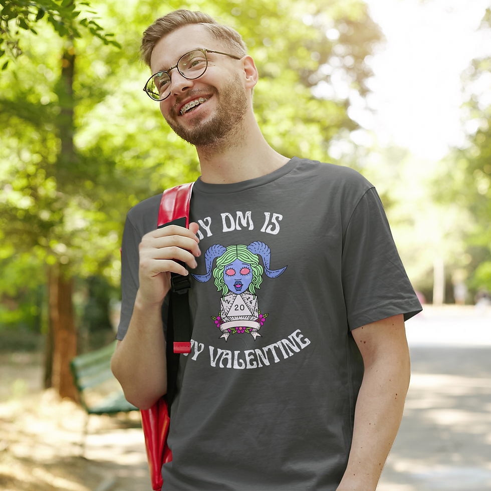 Thumbnail: DUNGEON MASTER VALENTINE T Shirt / My Dungeon Master is My Valentine T Shirt