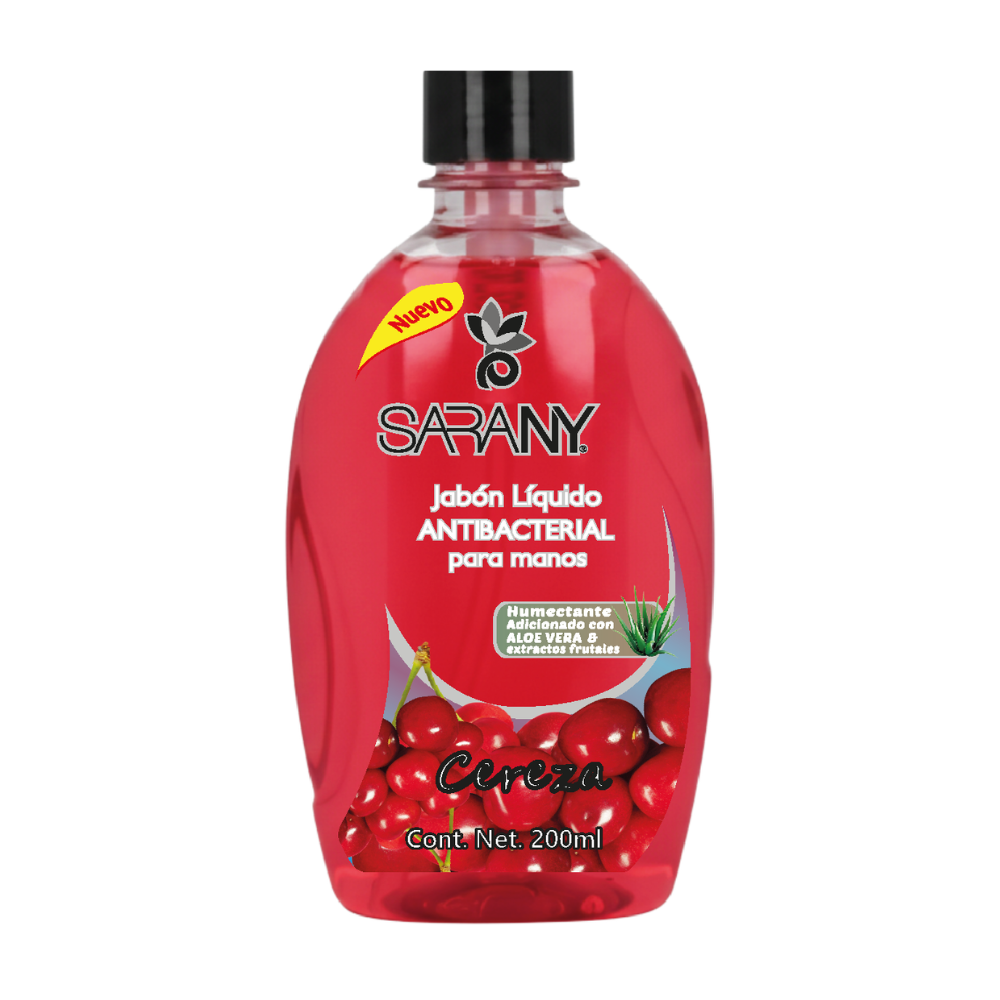SARANY JABÓN ANTIBACTERIAL CEREZA 200ML