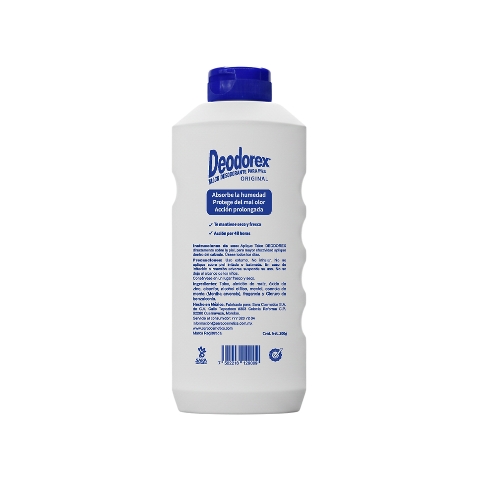 Miniatura: DEODOREX ORIGINAL TALCO DESODORANTE PARA PIES