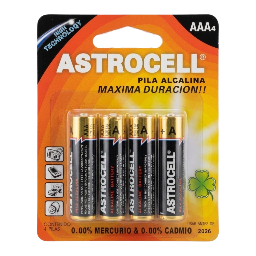 PILA ALCALINA ASTROCELL AAA C/4