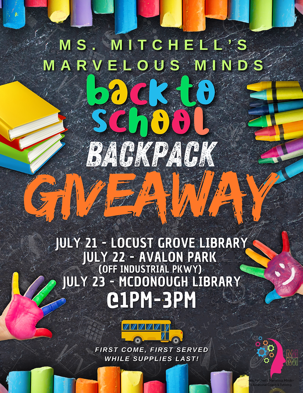 4M's Backpack Giveaway Pop-Up! @ McDonough Public Library