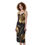 Thumbnail: Gold Floral Print Women's Cami Dress. (SPI)
