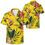 Thumbnail: Azalea floral print (Yellow) Men's Hawaiian Casual Shirt.