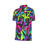 Thumbnail: Neon colored numbers Men's Stretch Polo Shirt. (SPI)