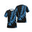 Thumbnail: Blue wording Print Men's O-Neck T-Shirt. (SPI)