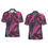 Thumbnail: Purple arrow zig zag Print Men's Polo Collar Jersey. (SPI)