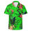 Thumbnail: Azelea Design (Green) Men's Hawaiian Casual Shirt.