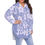 Thumbnail: Floral ptn Print Women's Shirt With Long Sleeve(Plus Size). (SPI)