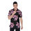 Thumbnail: Purple Leaves Print Men's Polo Shirt. (SPI)