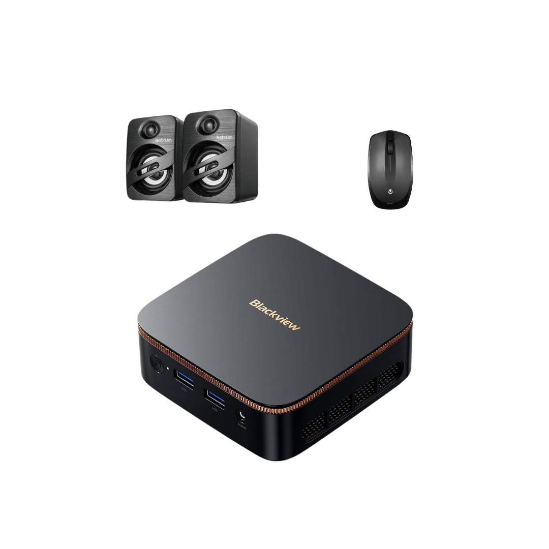 Blackview MP20 Mini PC Bundle – Intel 12th Gen N100, 16GB RAM, 512GB SSD, Win11P