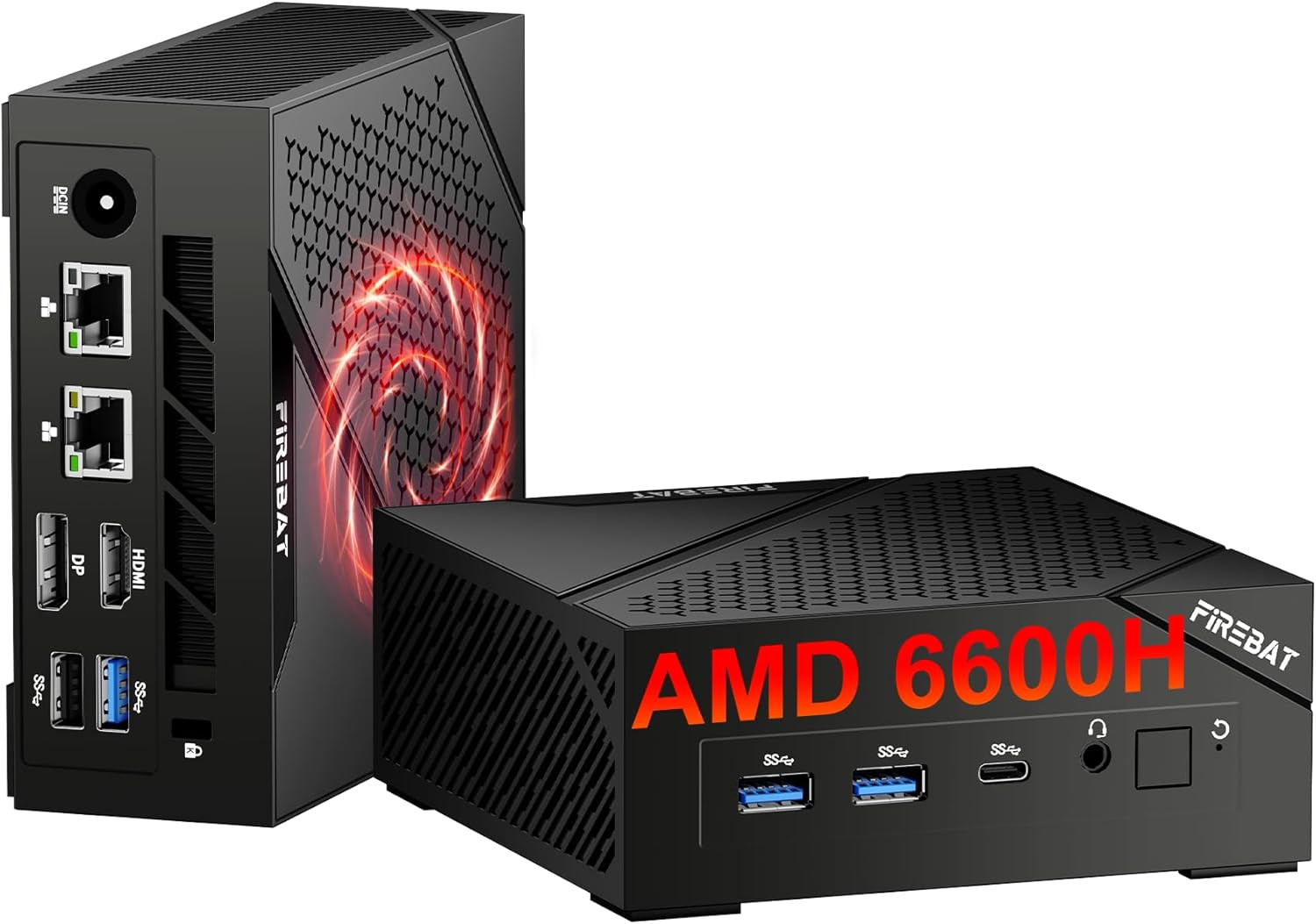 FIREBAT S1 Mini PC AMD Ryzen 5 6600H (Up to 4.5GHz) - 16GB DDR5 | 512GB SSD | Windows 11 Pro