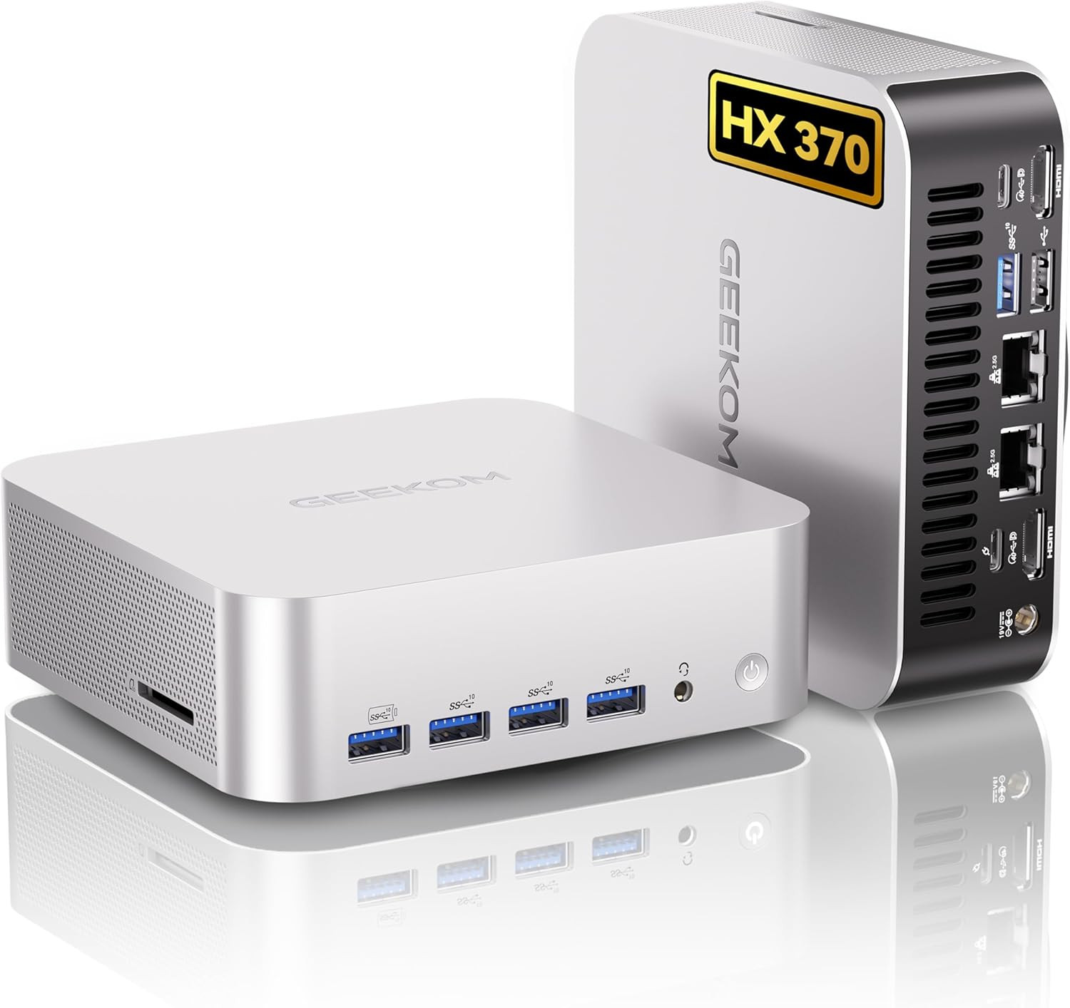 GEEKOM A9 Max AI Mini PC AMD Ryzen AI 9 HX 370 32GB RAM 2TB SSD Win11 Pro