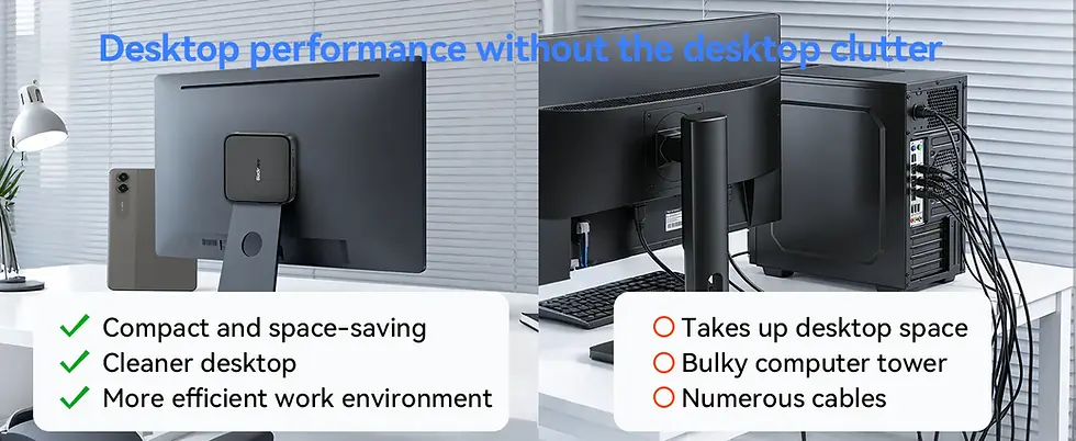 Thumbnail: Blackview MP50 Mini Pc AMD Ryzen 5 3500U Windows 11 Pro