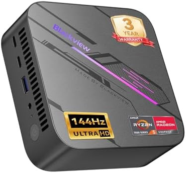 Blackview MP100 Mini PC AMD Ryzen 5 7430U 16GB 512GB Win11