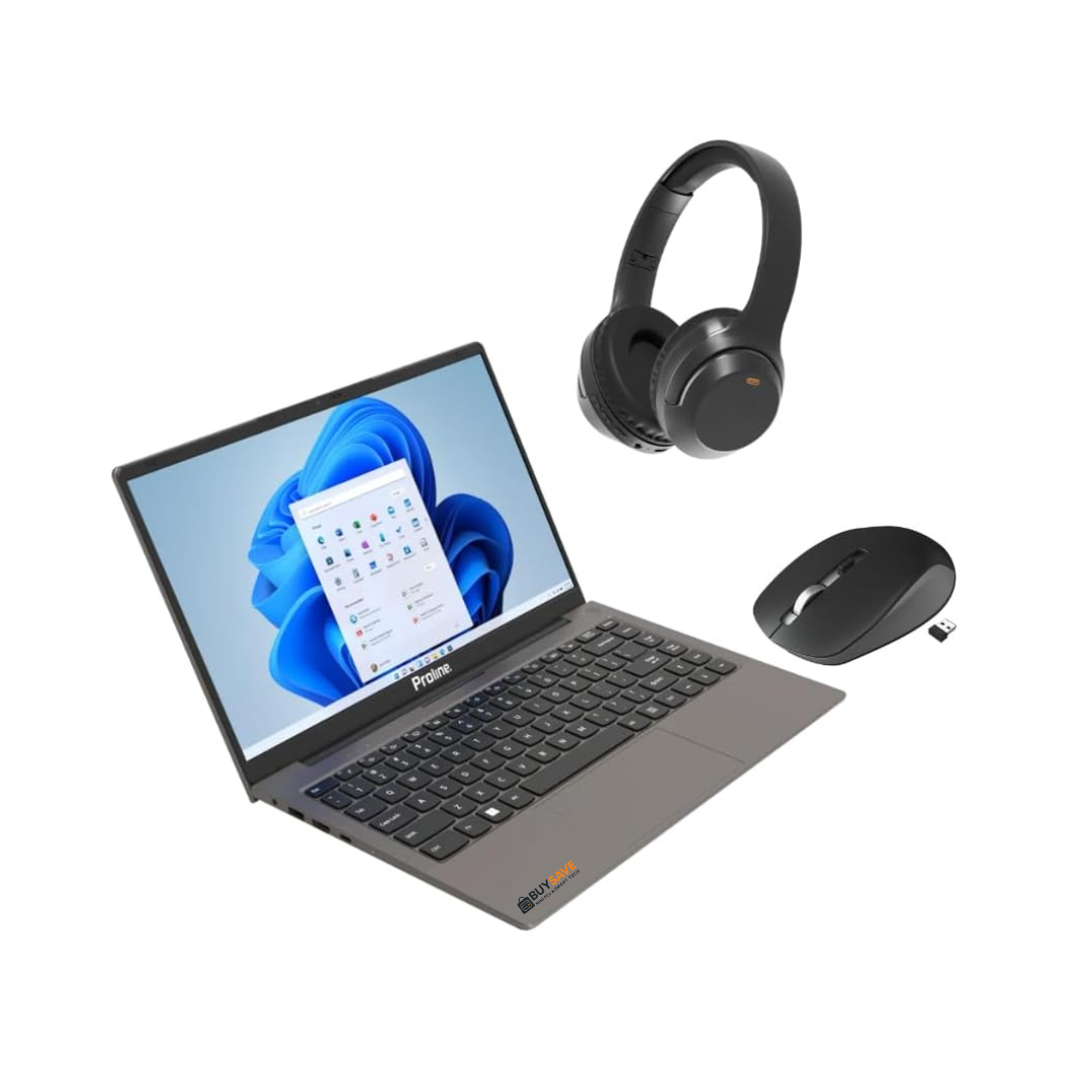 Proline Laptop Bundle 14" AMD Ryzen 7 5700U 16GB Ram 512GB SSD Win11 Home