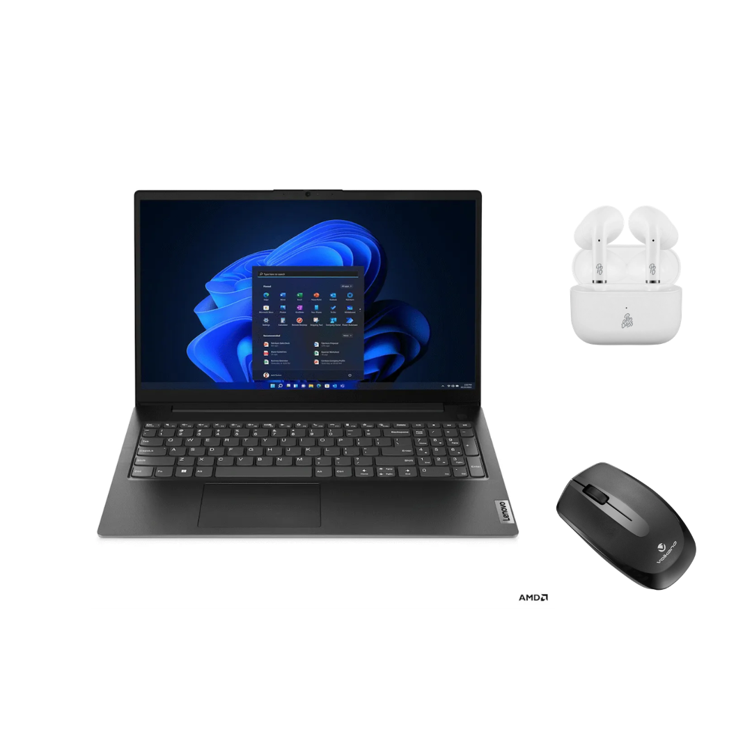 Lenovo Bundle V15 AMD Ryzen 5 7520U 15.6" Screen 16GB Ram 512GB SSD Win11H