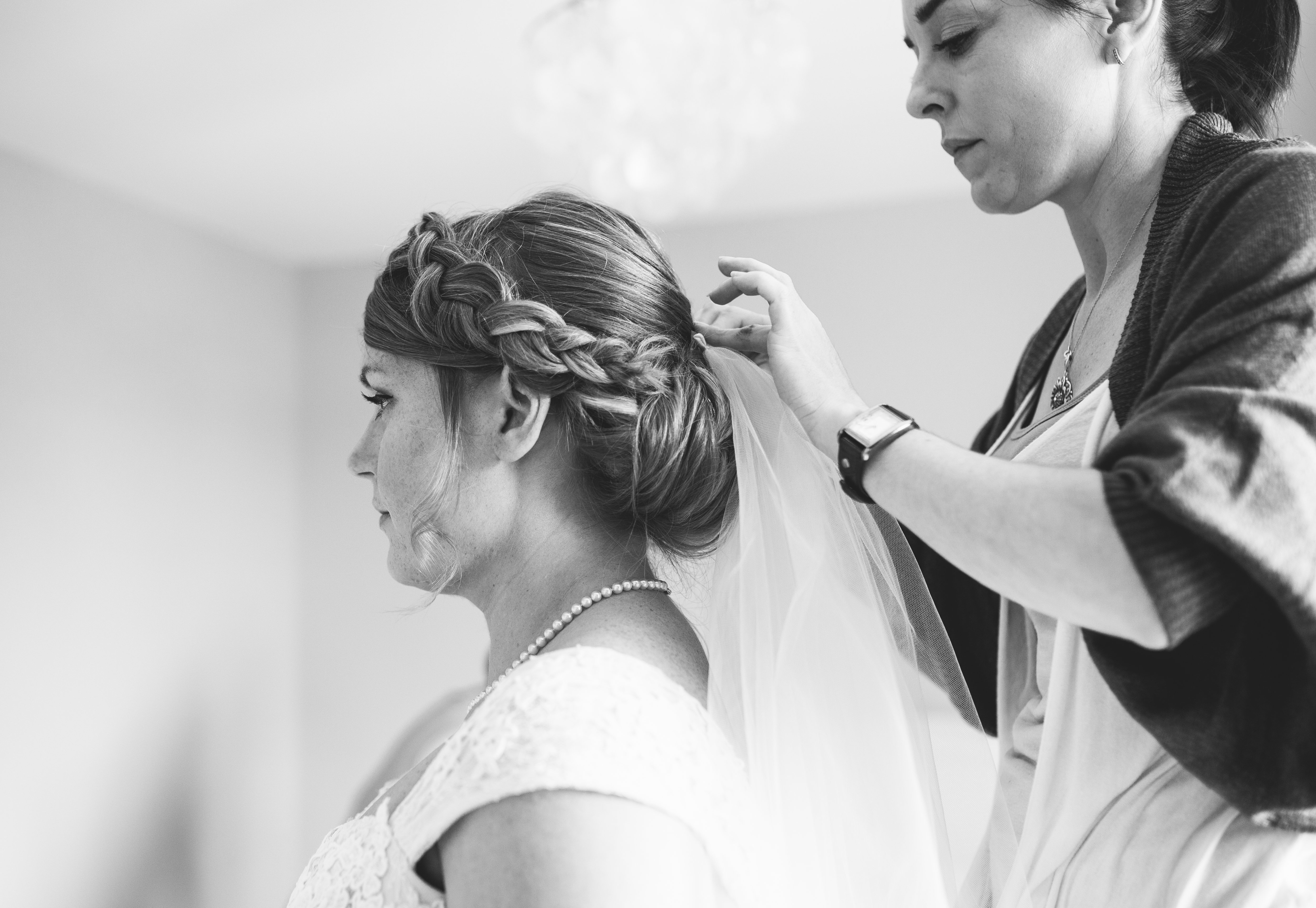Low Bridal Hair with Plait
