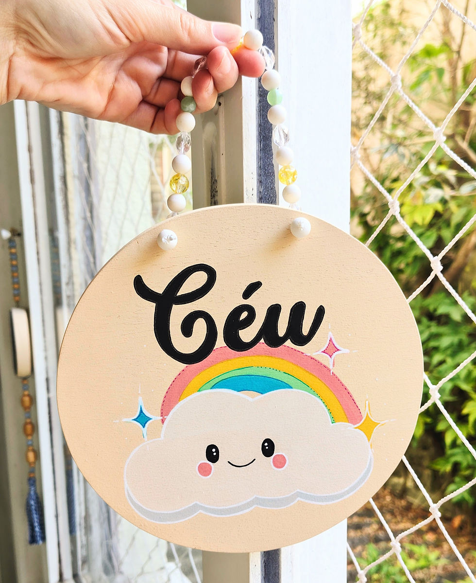 Miniatura: Nome céu com tema de nuvem e arco íris