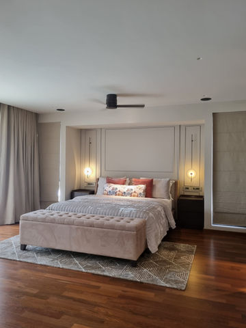 Contemporary apartment Interior with Warm Textures