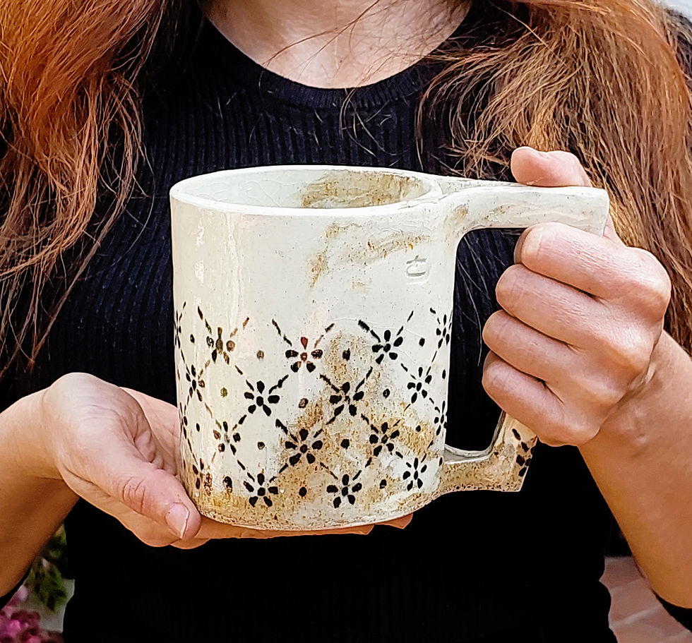 Miniatura: Caneca com flores