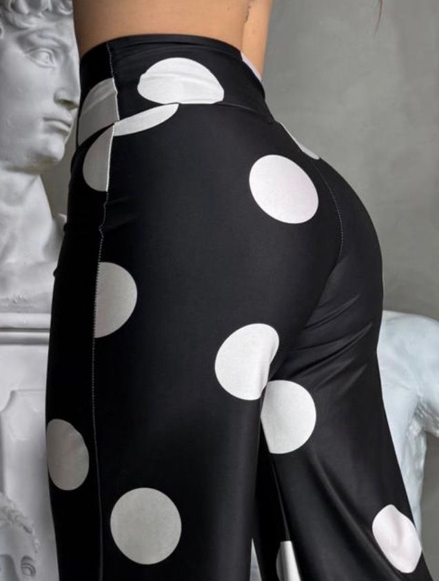 Miniatura: Pantalones negros con blanco 