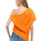 Miniatura: Blusa one shoulder naranja 
