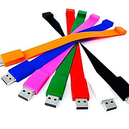 pulsera usb de silicón personalizada