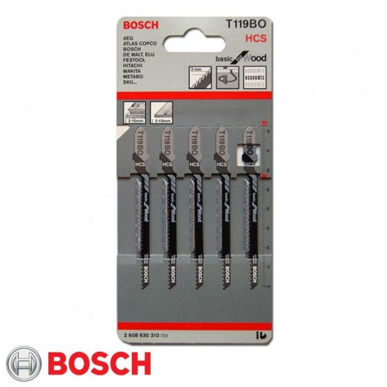 BOSCH T119BO JIGSAW BLADE FOR WOOD 56MM