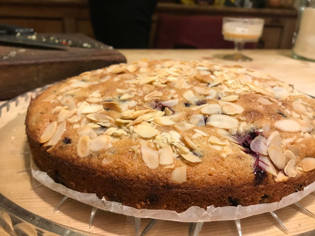 Almond, Coconut & Blackberry Cake