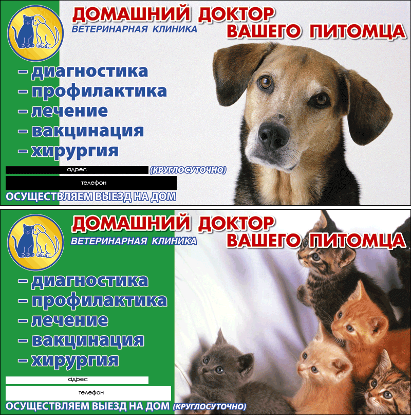 Ветклиника. Баннер.